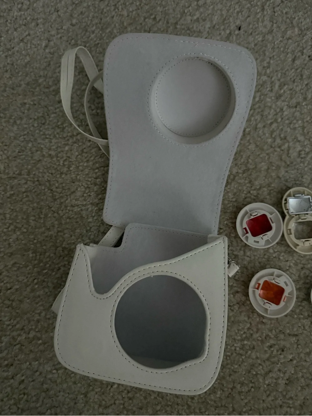 Fujifilm White Instax Mini Carry Case with Color Lens Filters